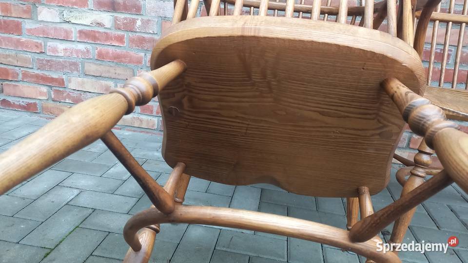 Fotele drewniane 3 sztuki rustykalne 641