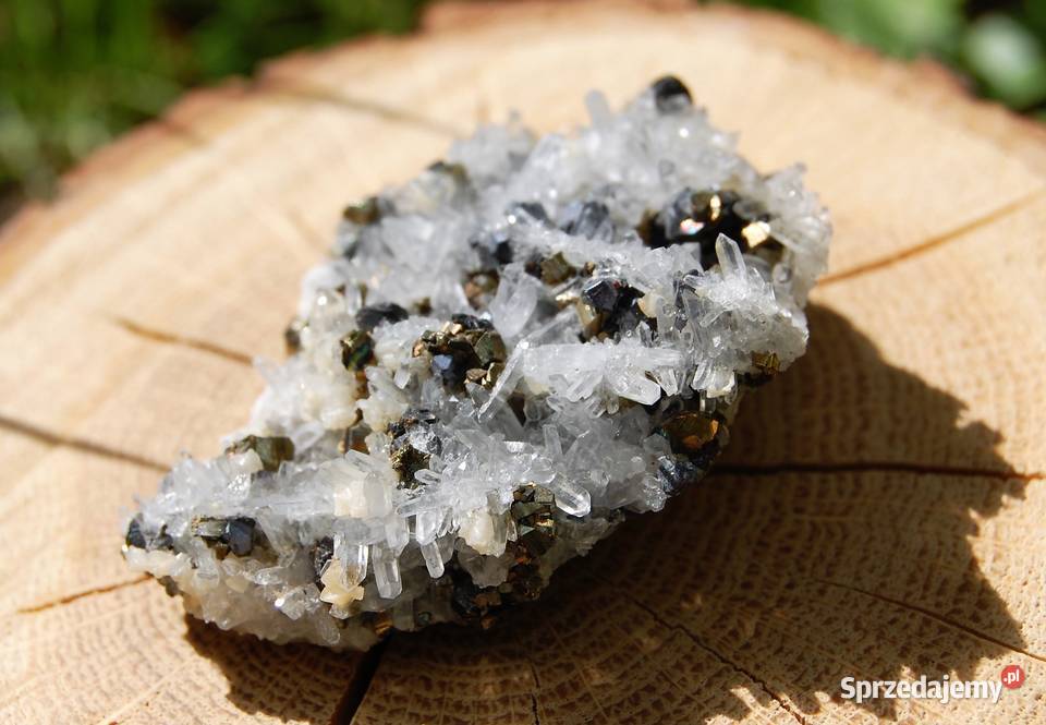 Kryształ górski piryt sfaleryt szczotka łezka Pozostałe lubelskie Lublin
