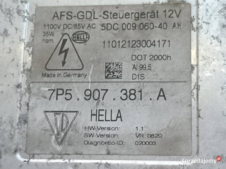 Lampa Lewy Przód Porsche Cayenne 7P II 1014 wielkopolskie Pleszew sprzedam