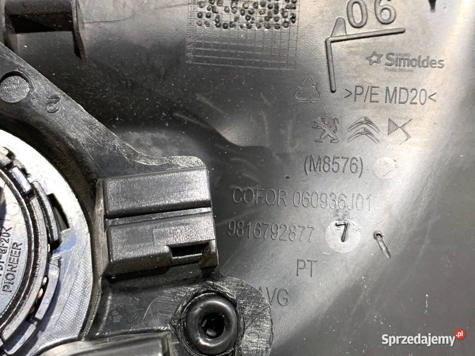 GŁOŚNIKI KOMPLET TOYOTA PROACE 9809320180 Van sprzedam