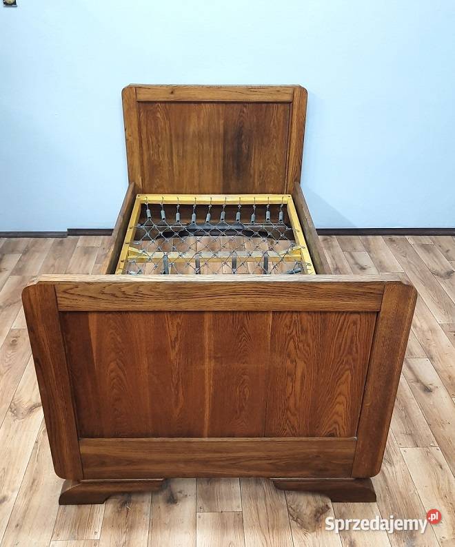 Stare Dębowe Łóżko Secesyjne AntykiMarki Marki