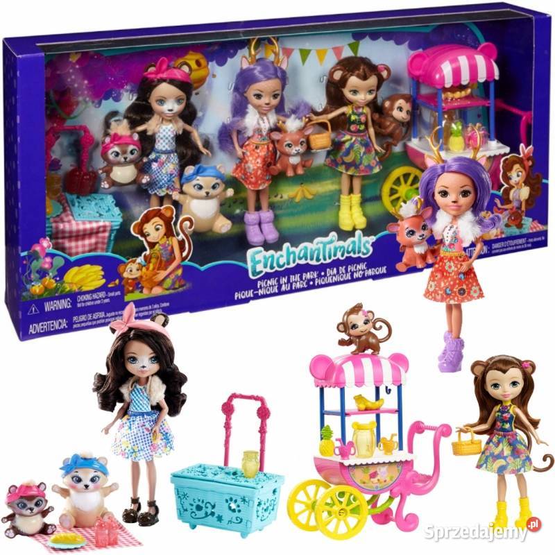 ENCHANTIMALS LALKI 15 PIKNIK W PARKU MERIT BREN podlaskie Bielsk Podlaski