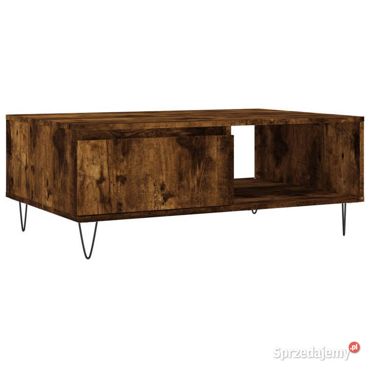 Stolik kawowy przydymiony dąb 90x60x35 WM827065 Warszawa