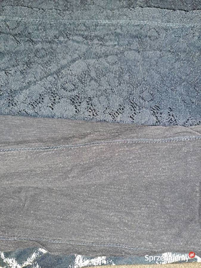 Bluzka Granatowa z koronką Rozmiar 42(XL) dolnośląskie Wrocław