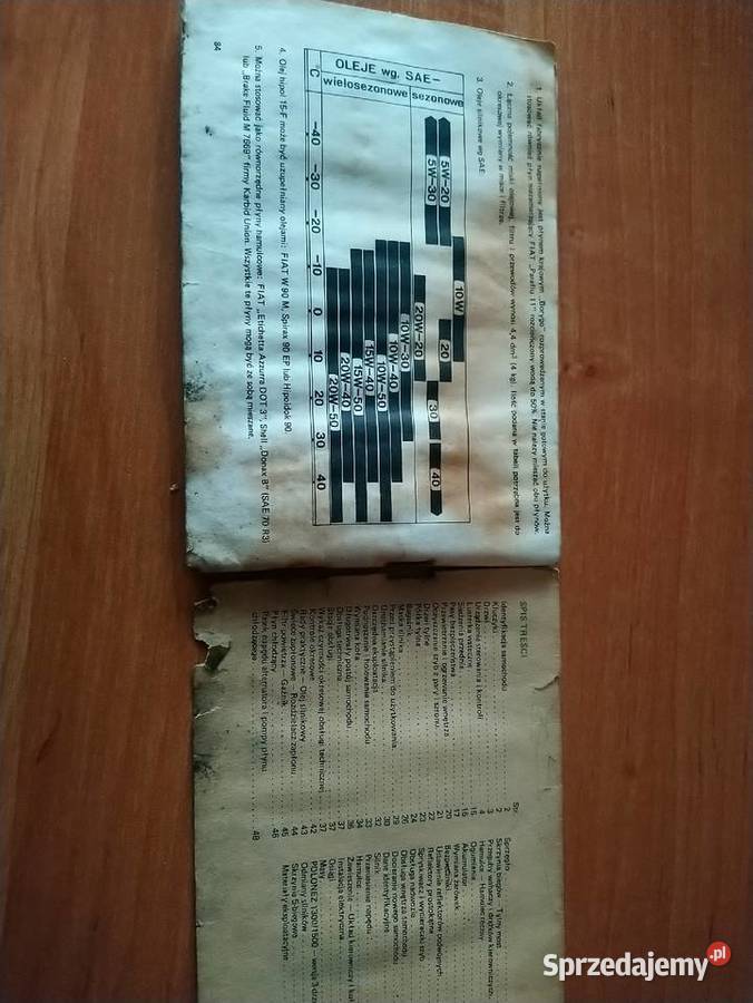 Instrukcje obsługi Polonez Chorzów