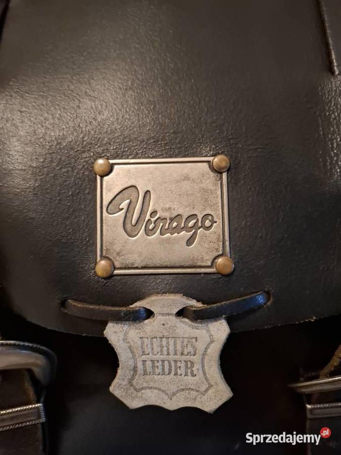 Sakwy boczne Yamaha Virago skóra Virago czarny