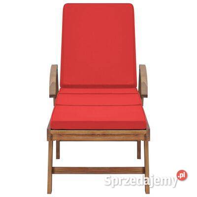 vidaXL Leżaki z poduszkami 2 lite drewno tekowe Warszawa