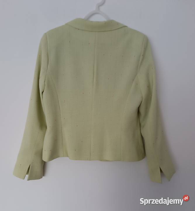 Klasyczny damski garnitur limonkowo miętowy Radzyń Podlaski sprzedam