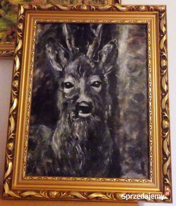 KOZIOŁEK obraz olejny 30x40