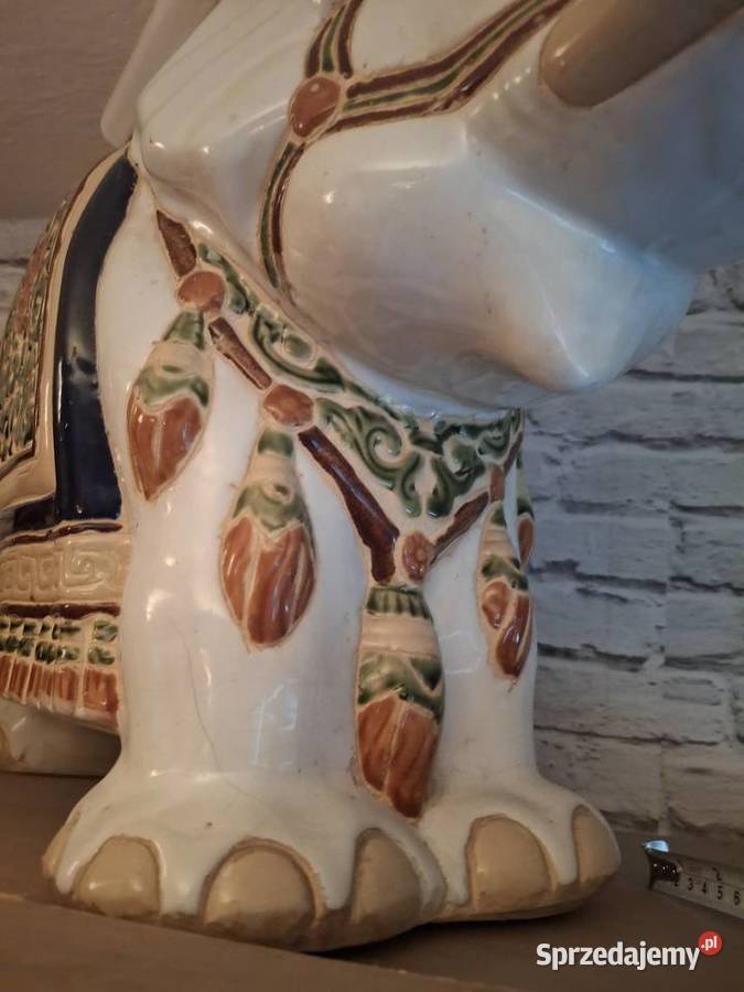 Słoń porcelana Chińska kwietnik Warszawa