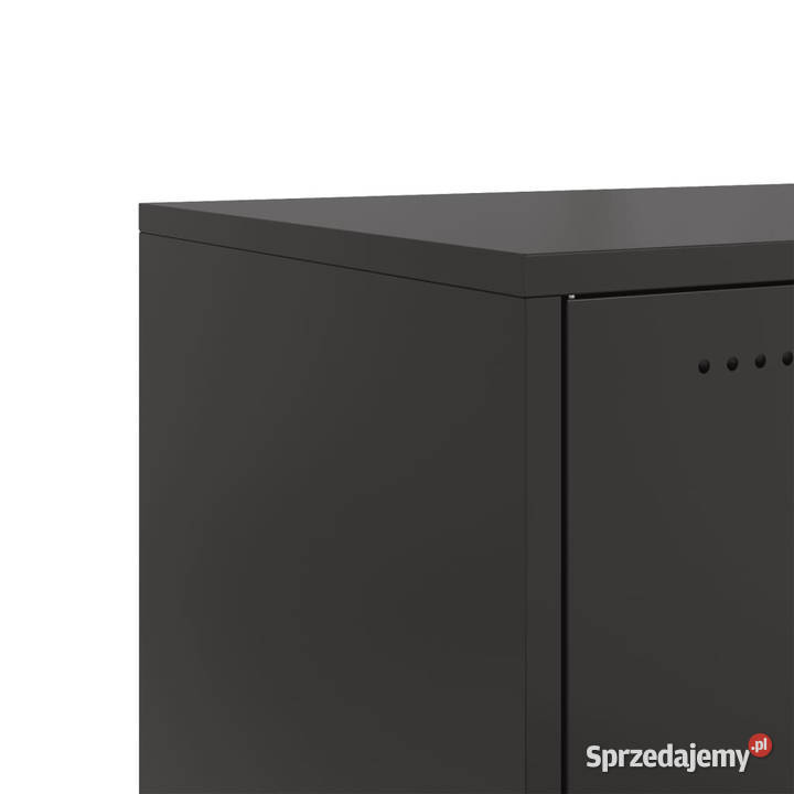 Szafka RTV czarna 1005x39x435 stal WM846644 Warszawa