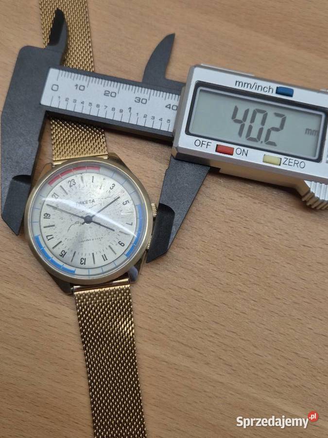 Męski zegarek mechaniczny Raketa Au Chorzów