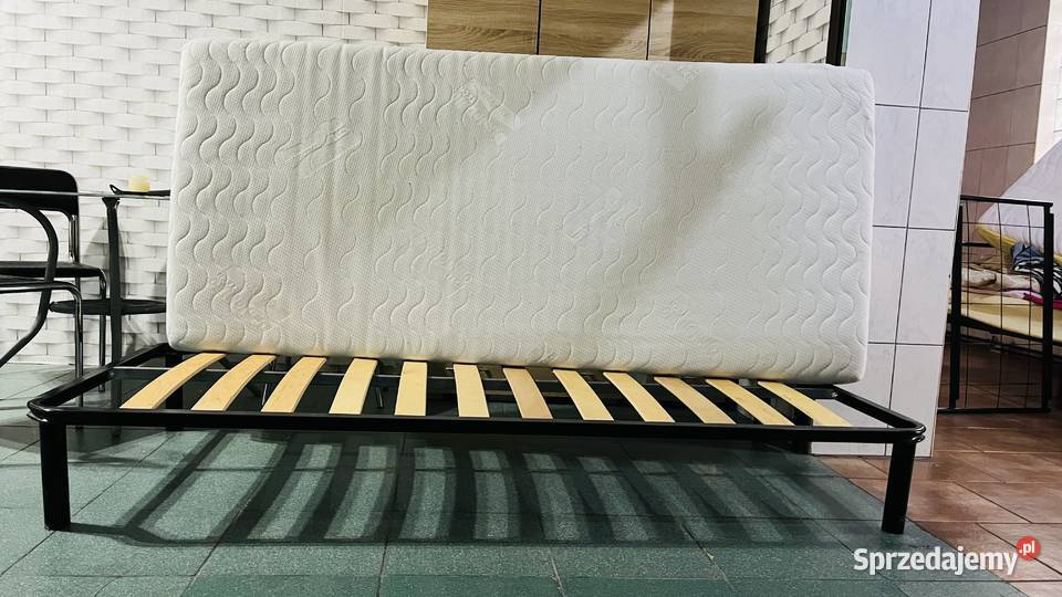Łóżko metalowe z materacem 90x200 łódzkie