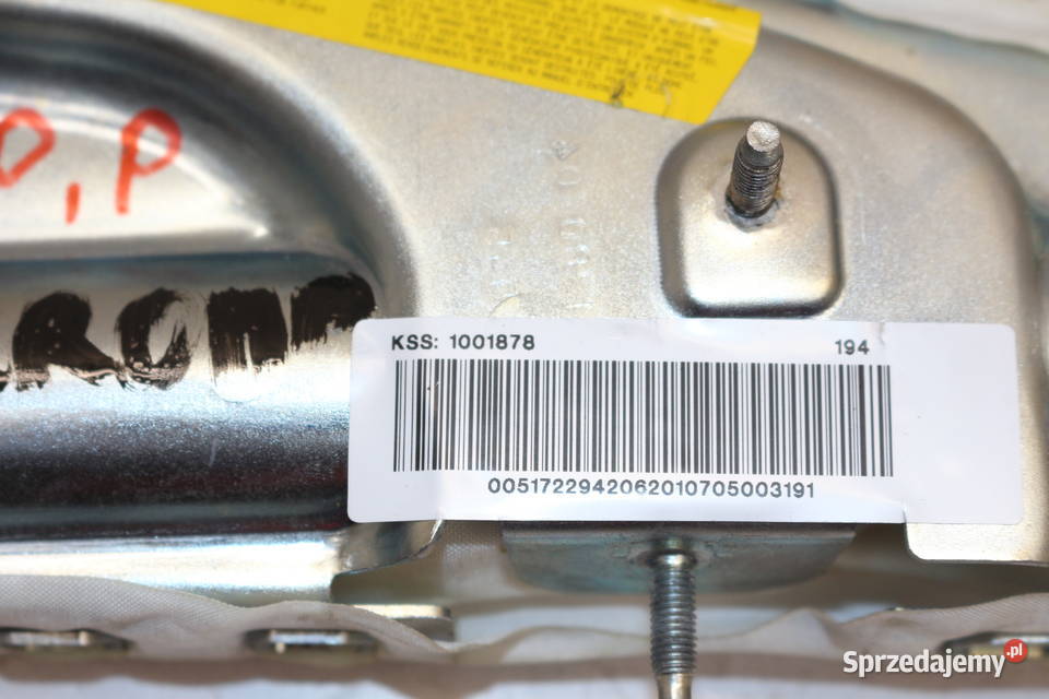 FIAT CROMA 2 PODUSZKA FOTELA PRAWA PRZÓD 1001878 osobowe Prochowice