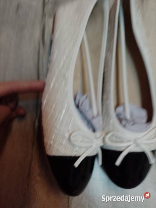 41 Ekskluzywne biało czarne baleriny wieczorowe małopolskie