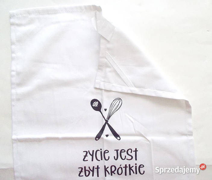 kuchenna serweta z napisami ręcznik kuchenny z Gdańsk sprzedam