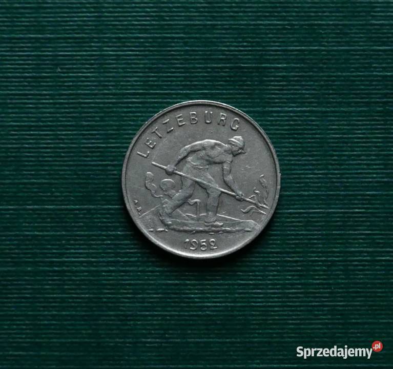 LUKSEMBURG 1 frank 1952r Gliwice