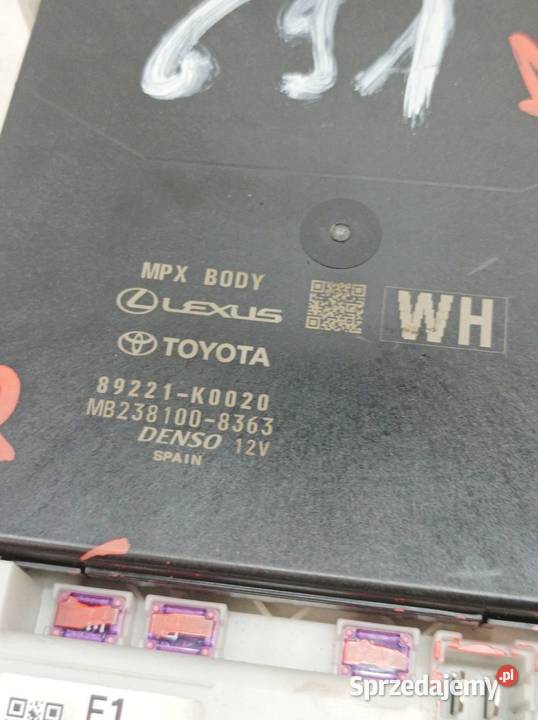 MODUŁ 89221K0020 Toyota Yaris IV 2020 Komputery