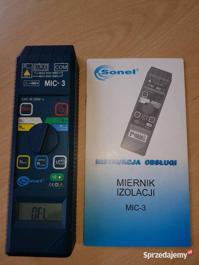 Cyfrowy miernik rezystancji izolacji Sonel MIC 3 Bytom sprzedam