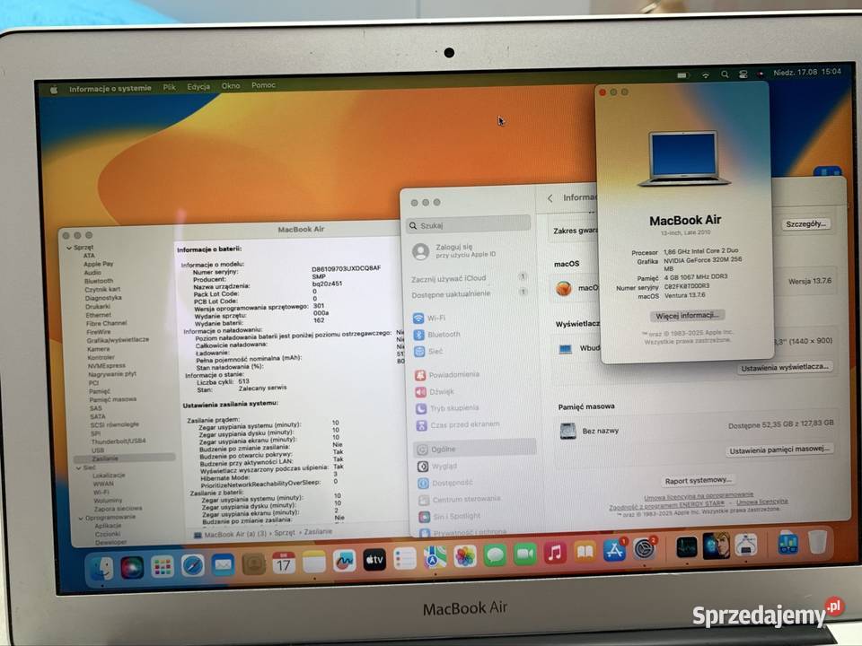 Apple MacBook Air Late 2010 a1369