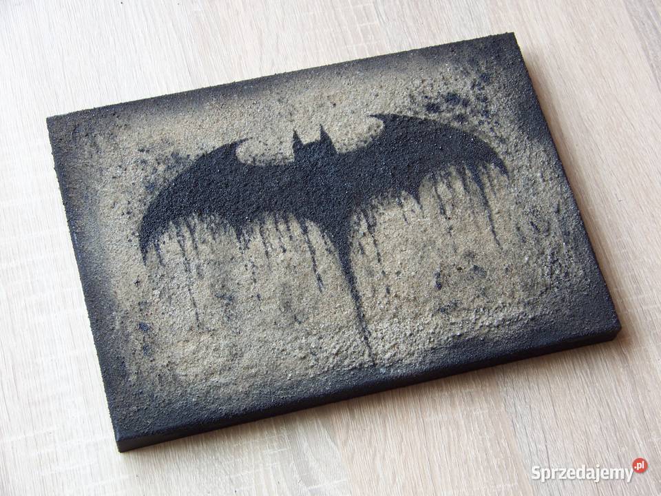 Batman Unikalny obraz ręcznie malowany na piasku Sandomierz