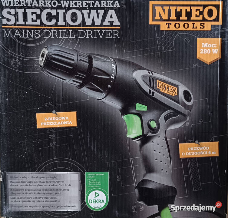 Wiertarkowkrętarka sieciowa NITEO TOOLS o mocy Zarszyn