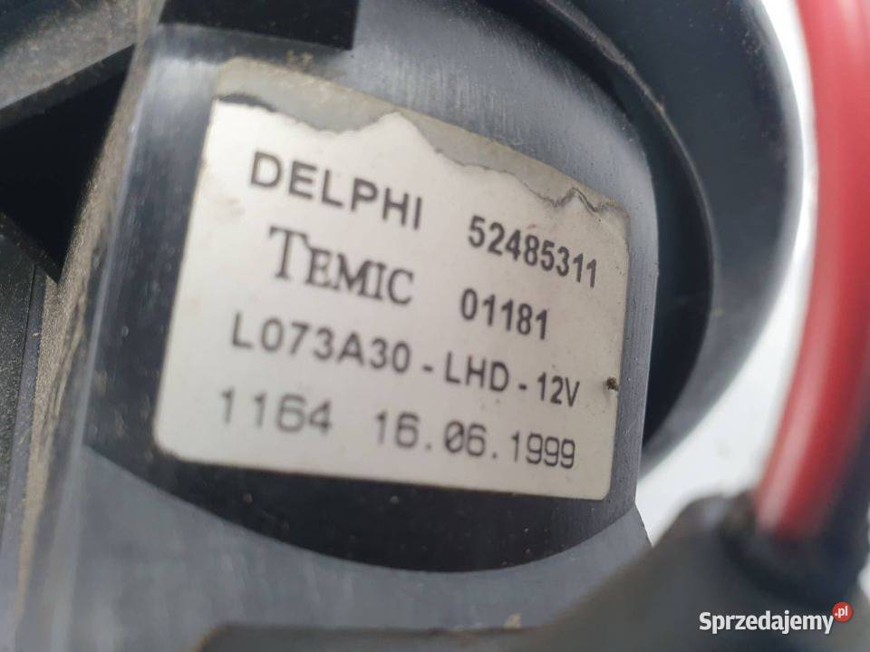 WENTYLATOR KABINOWY OPEL ASTRA G 52485311 Pozostałe Lipno