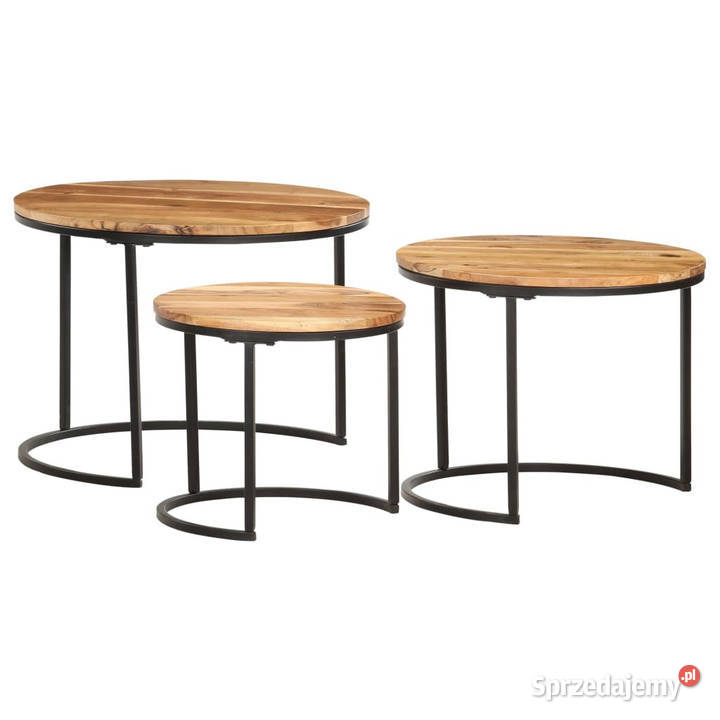 Stoliki wsuwane pod siebie 3 lite drewno mazowieckie Warszawa