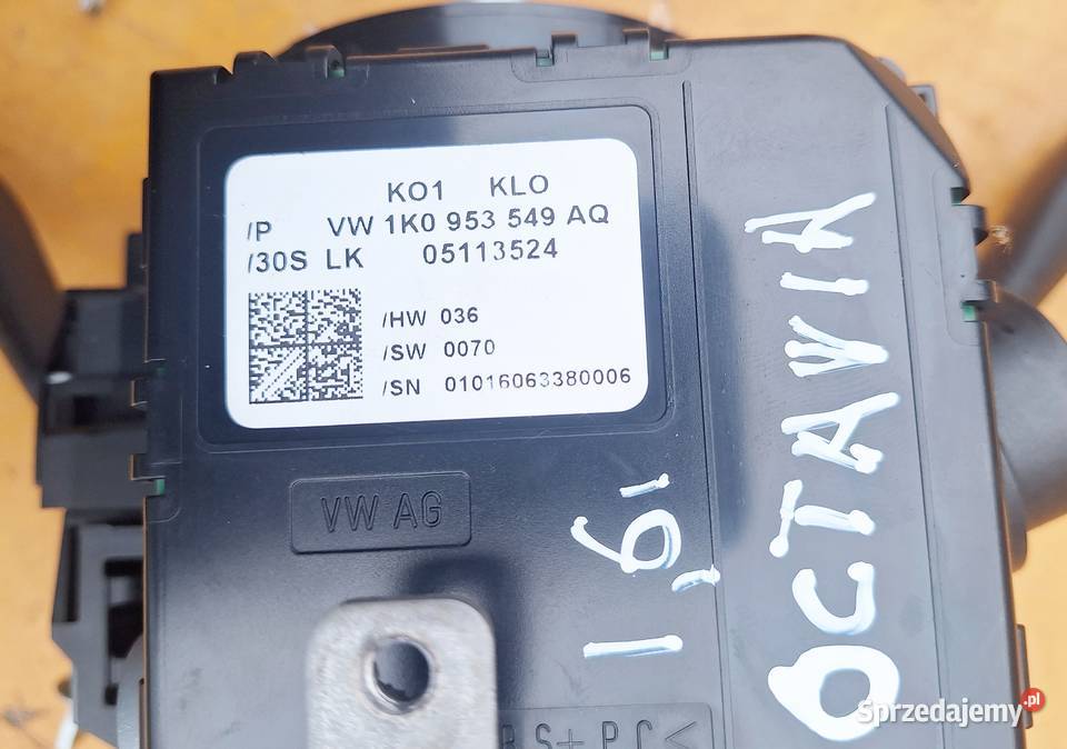 VW SKODA STACYJKA KLUCZYK 2 1K0905865B WKŁAD mazowieckie Radom