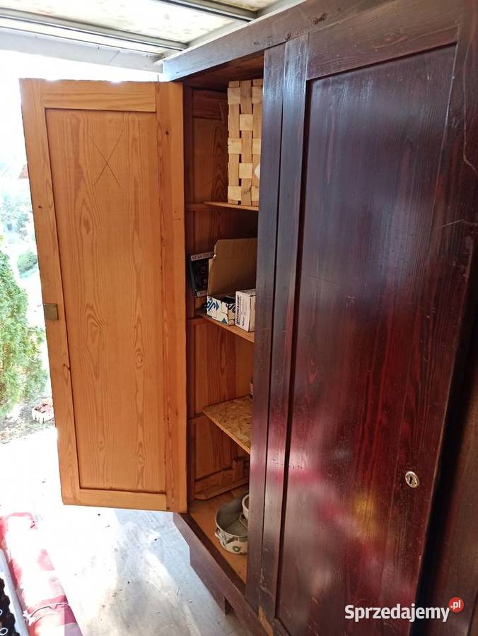 Stara szafa 3 drzwiowa drewno lubelskie