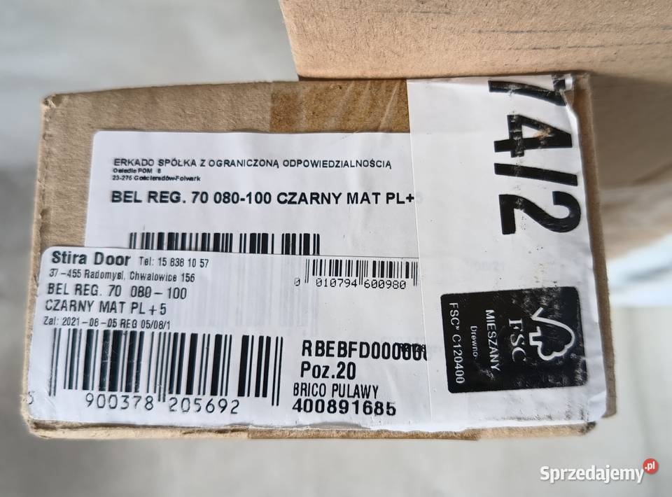 Drzwi Erkado Exmoor 70 prawe nowe regulowana Dęblin