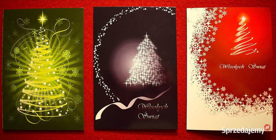 Świąteczne kartki z życzeniami 14 sztuk Chełmno