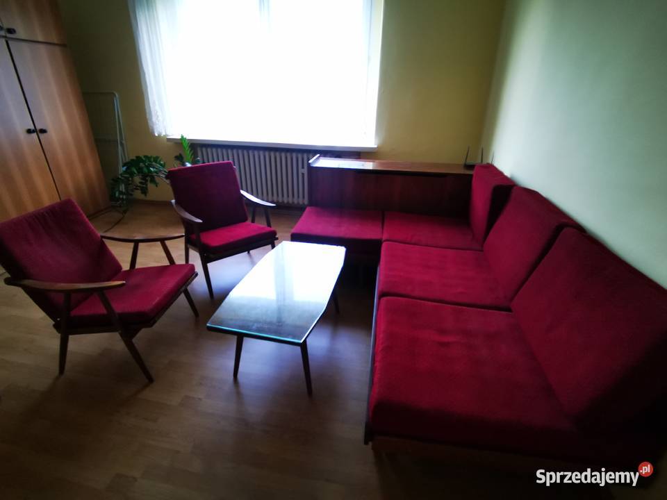 Komplet mebli vintage z czasów PRL śląskie Rybnik