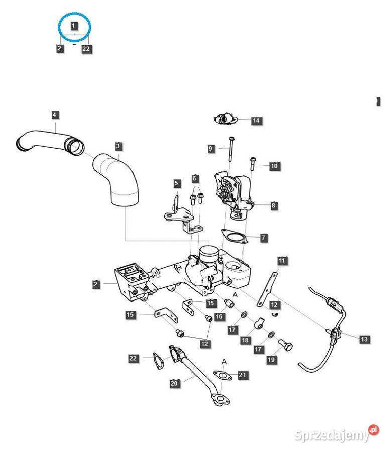 Zestaw zamienny Zawór EGR 3CYL EGQ200 LS Tractor