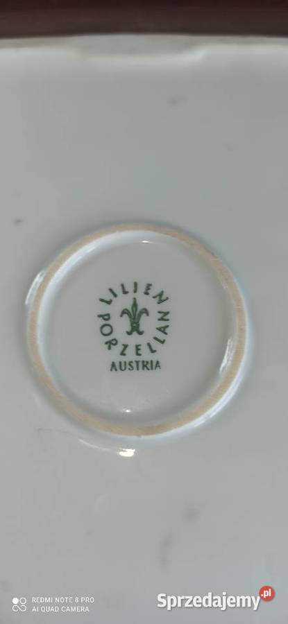 Petera porcelanowa tacka Syg Lilien Porzelan Gdańsk