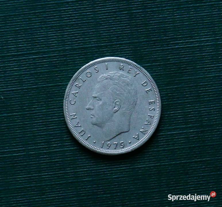 HISZPANIA 5 peset 1975r 80 w gwiazdce Numizmatyka śląskie Gliwice sprzedam