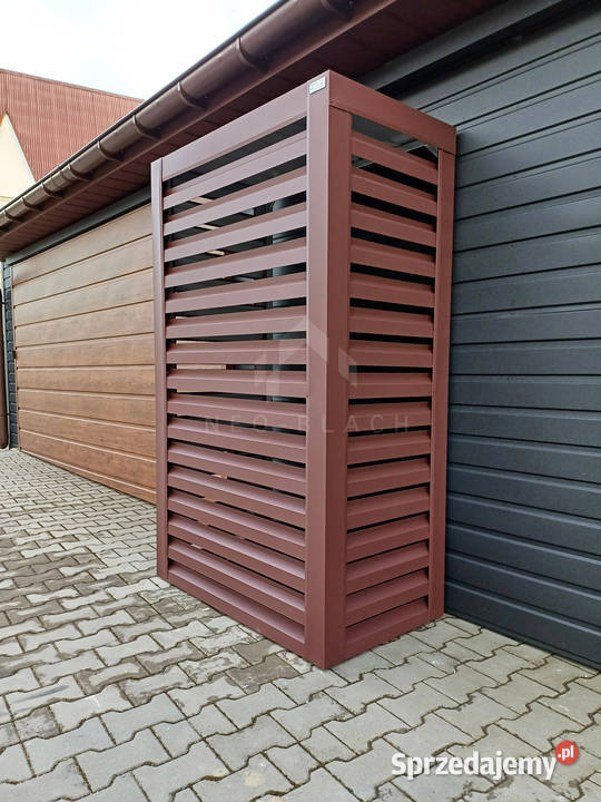 Osłona pompy ciepła 80x40x190 ciemny brąz NB272 Mrągowo