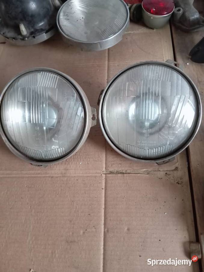 Lampyreflektory CCCP radzieckie z epoki Lublin