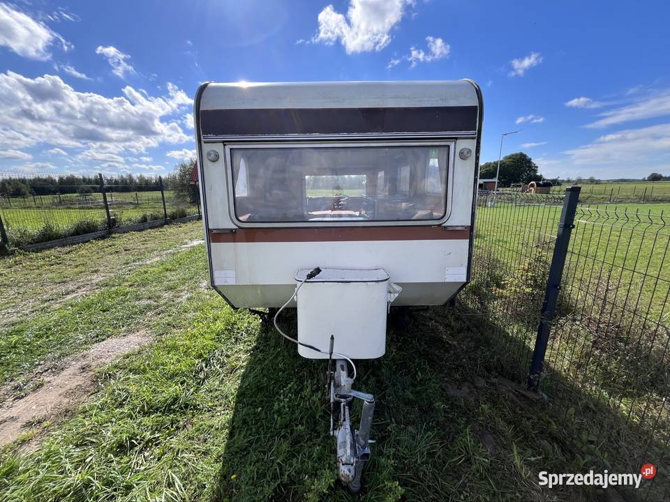 Przyczepa kempingowa oldtimer warmińsko-mazurskie