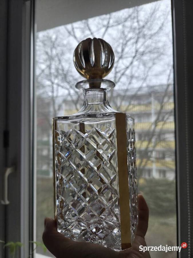 Karafka kryształ vintage PRL Porcelana i szkło Poznań