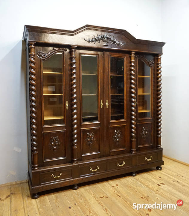 CZTERODRZWIOWA BIBLIOTEKA SPIRALNE KOLUMNY Niemcza sprzedam