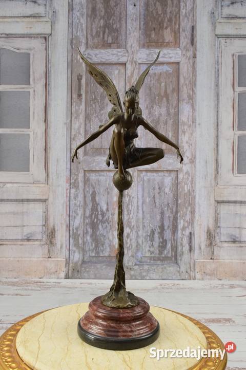 Elf ze Skrzydłami w Stylu Art Deco Figura Rzeźba Kraków