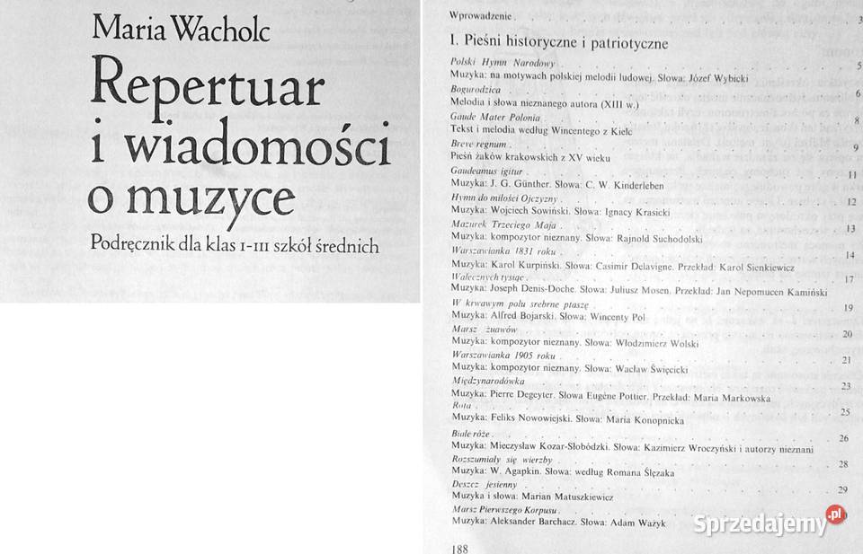 Repertuar i wiadomości o muzyce kl 13 Maria Chełm