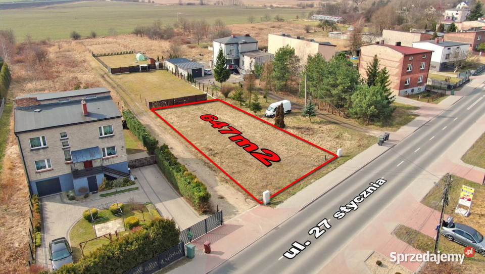 Działka budowlana z projektem domu Dobieszowice 363zł/m2 Sprzedaż