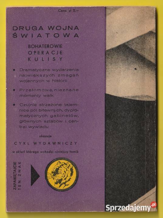 ŻÓŁTY TYGRYS SIEDLISKO WĘŻY 1965 Łódź