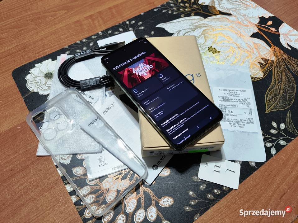 NOWY Telefon Motorola G15 8GB4GB128GBKplBez Telefony i Akcesoria Niegowonice