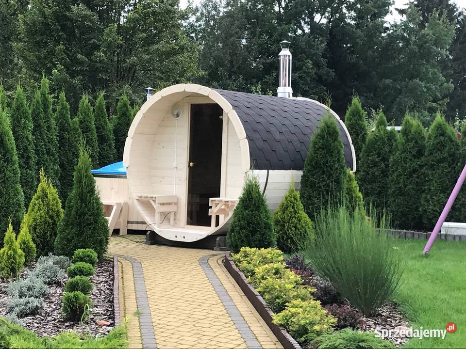 Sauna Beczka Ogrodowa Bania Ruska z Piecem