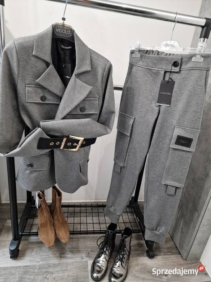 Garnitur Komplet Marynarka Spodnie Xs S