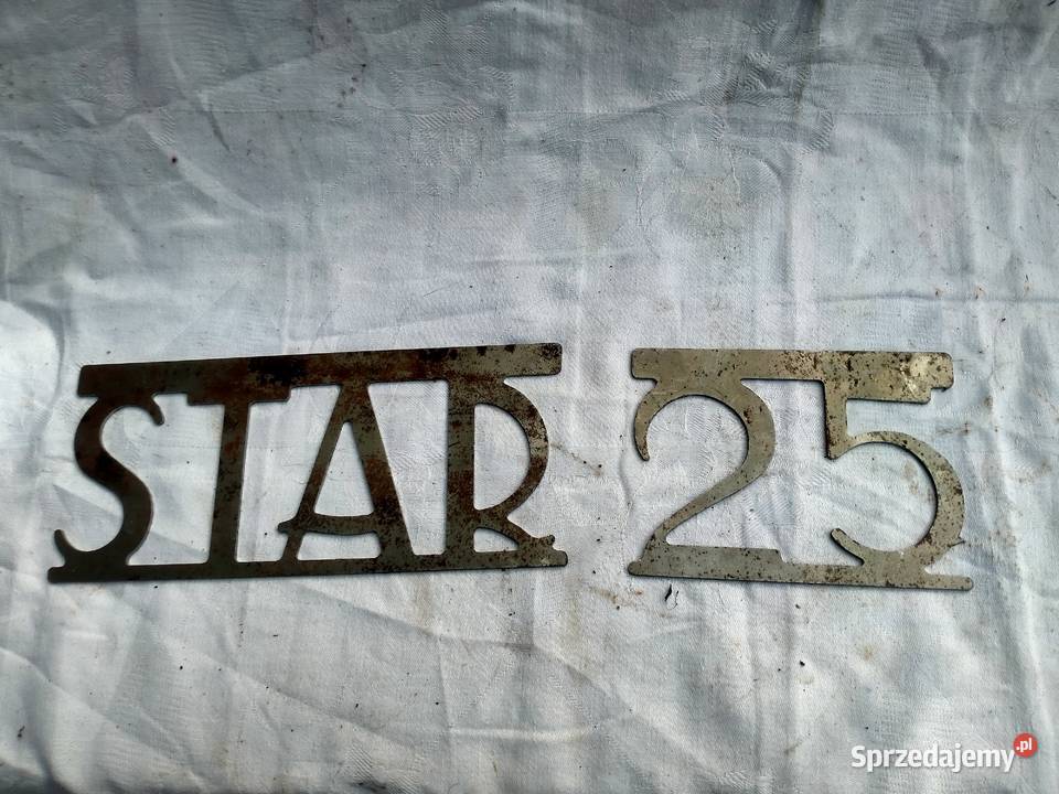 Napis STAR 25 Pozostałe Pińczów