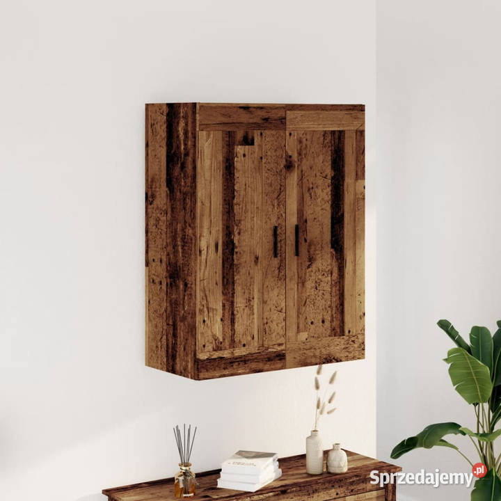 Szafka wisząca stare drewno 695x34x90 WM857310 Warszawa